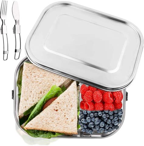 metal bento box amazon|stainless steel bento box containers.